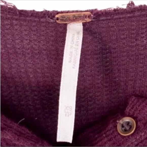 FREE PEOPLE thermal long sleeve top XS - Picture 8 of 10